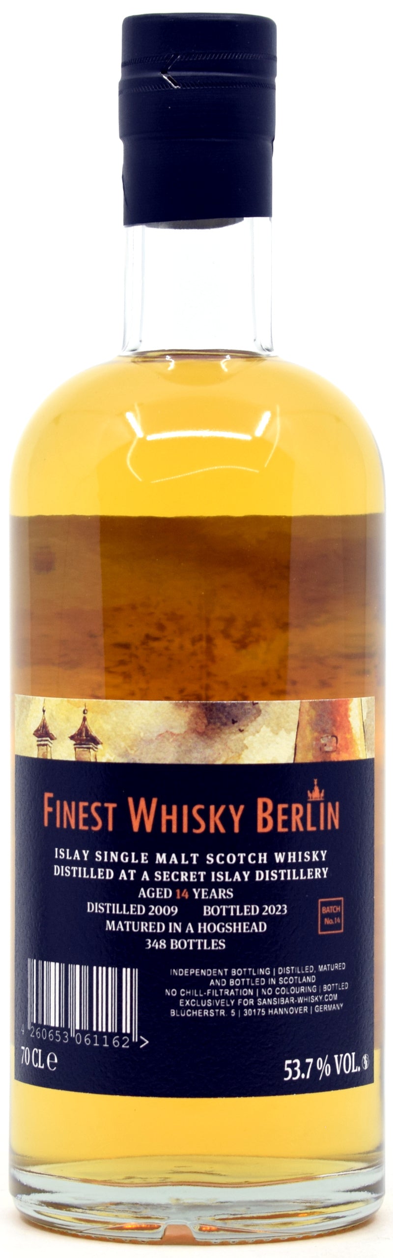 Sansibar Finest Whisky Berlin Batch 14 Künstler Label - Secret Islay 2009 - 2023 (14 Jahre) 53,7% Vol.