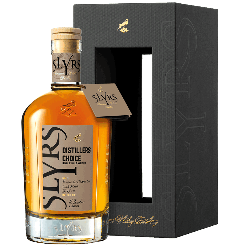 SLYRS Single Malt Whisky Distillers Choice Pineau des Charentes Cask Finish 56,4% Vol.