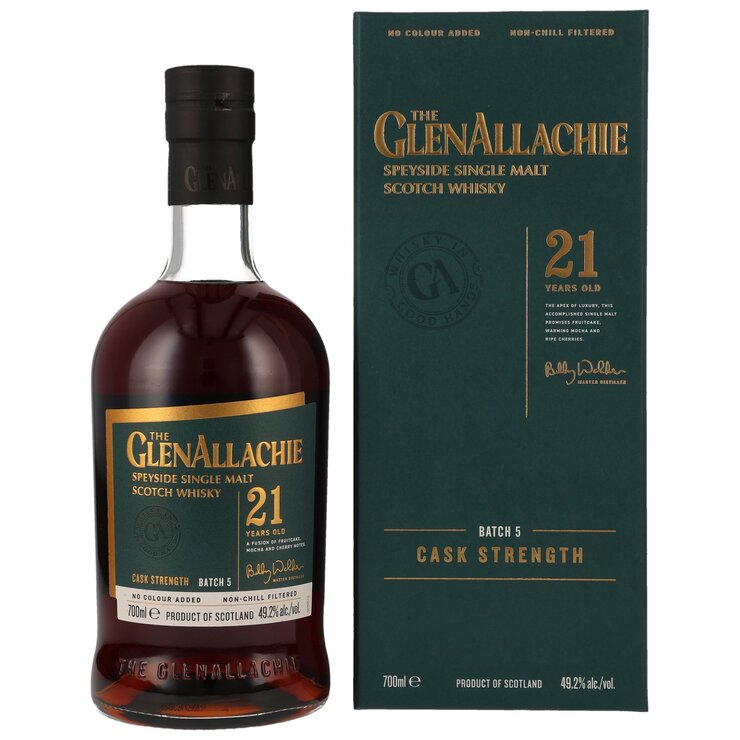 The GlenAllachie 21 yo – Batch 5 Speyside Single Malt Scotch Whiskey 49.2% Vol.