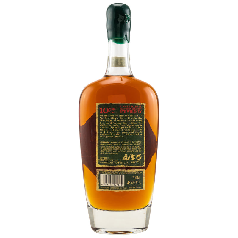 Michter´s 10 Jahre Single Barrel Kentucky Straigth Rye 46,4% Vol.