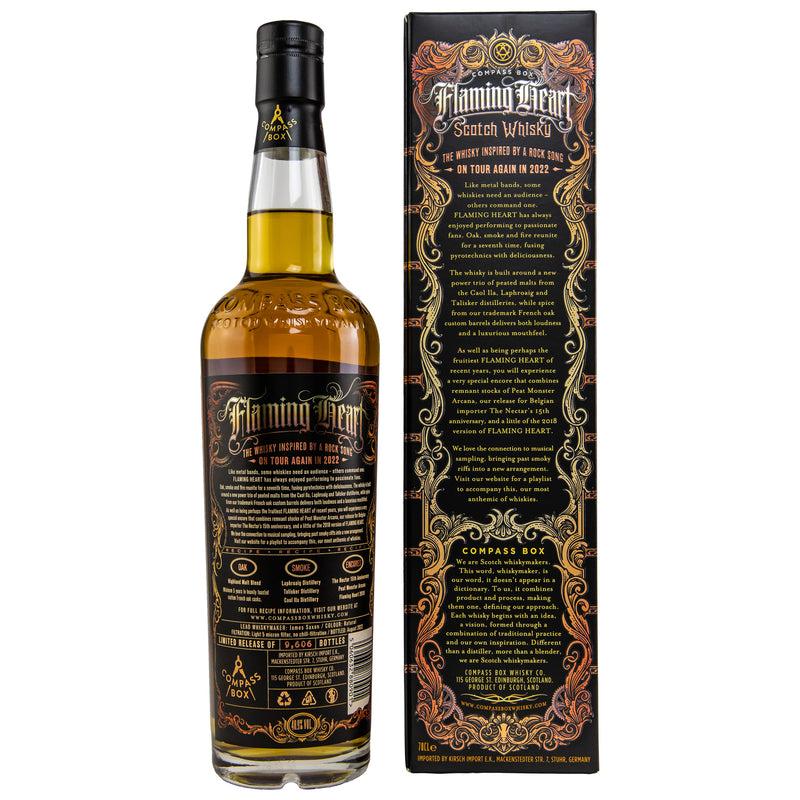 Compass Box Blended Scotch Whisky Flaming Heart Limited Edition 48,9% Vol.