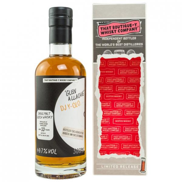 GlenAllachie 10 yo That Boutique-y Speyside Single Malt Scotch Whiskey Exclusively bottled for Kirsch Import (Germany) 49.7% Vol.