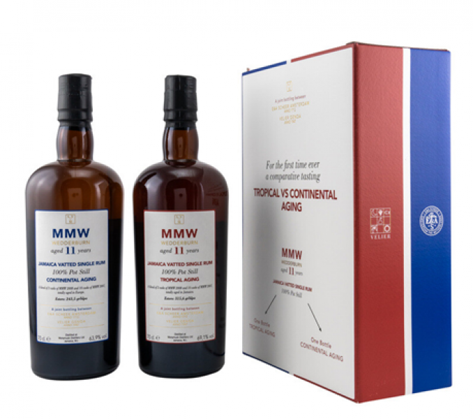 Comparative Tasting Set MMW Wedderburn 11 y.o. Scheer Velier Main Jamaica Vatted Single Rum 63,9% Vol. & 69,1% Vol.